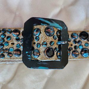 WOW!! Funky southwesternish genuine leather belt by Miss Me